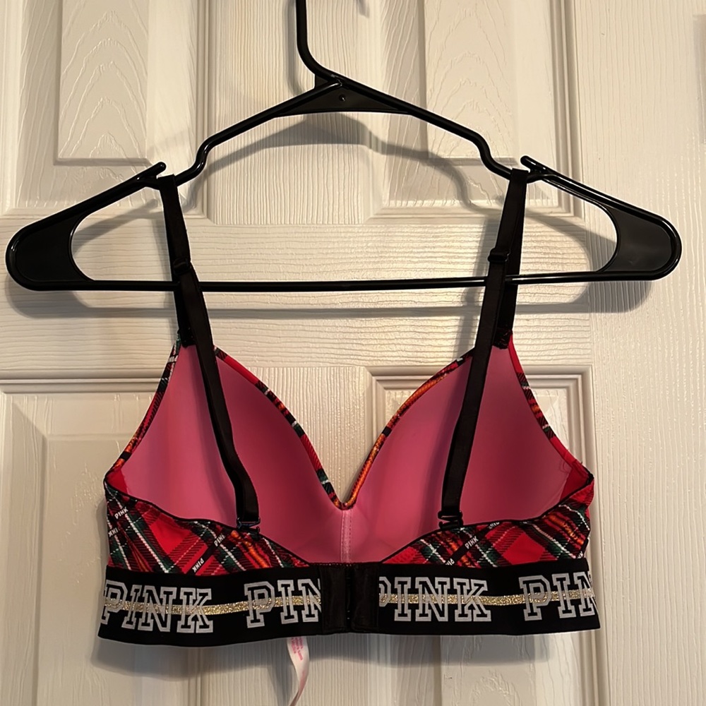 Plaid Victoria Secret Pink Bra - Picture 2 of 4